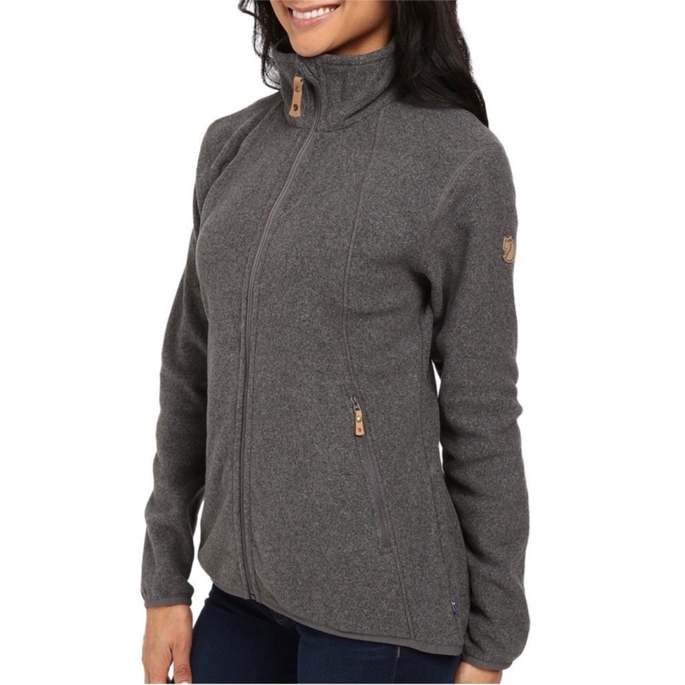 Fjallraven Grey Stina Fleece Jacket Size XS